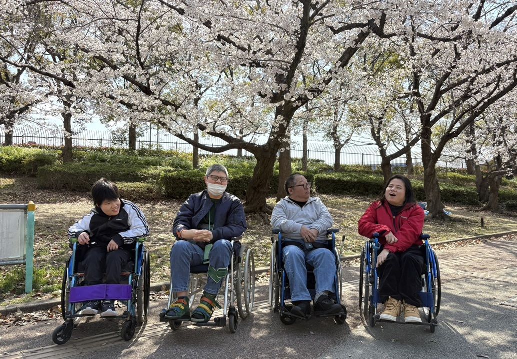 春の長居公園で撮った写真