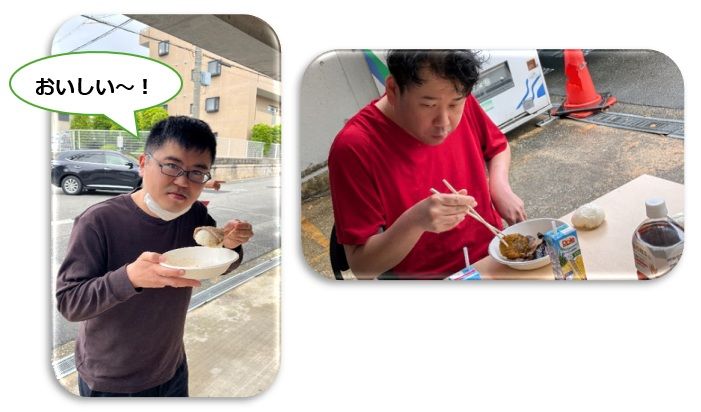グループホーム・あいえるのBBQの様子